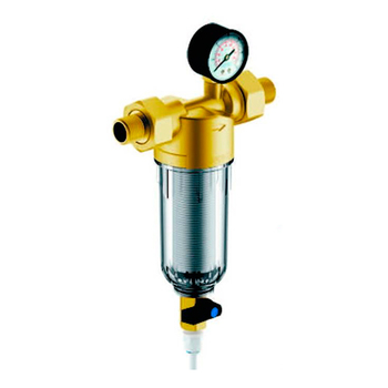 Магистральный фильтр Гейзер Бастион 112 с манометром для холодной воды 1/2 - Фильтры для воды - Магистральные фильтры - Магазин электротехнических товаров Проф Ток